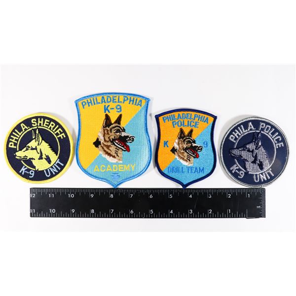 #470 4 UNITED STATES PHILADELPHIA K-9 POLICE PATCH