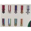 Image 3 : #526 36 MINIATURE MEDALS BRITAIN CANADA FRAMED