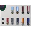 Image 6 : #526 36 MINIATURE MEDALS BRITAIN CANADA FRAMED
