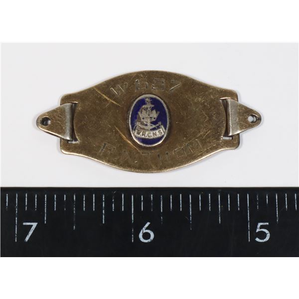 #527 WW2 CANADIAN WRCNS SILVER ID BRACELET NAMED