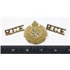 Image 1 : #542 WW2 ROYAL CANADIAN ENGINEERS CAP BADGE SET