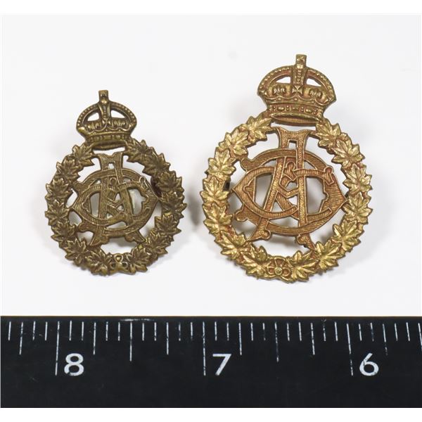 #546 WW2 CANADIAN ARMY DENTAL CORPS CAP BADGE