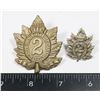 Image 1 : #557 WW2 QUEEN'S OWN RIFLES OF CANADA CAP BADGE