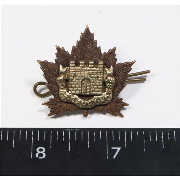 #562 CANADIAN FORT GARRY HORSE COLLAR BADGE