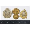 Image 1 : #573 3 WW2 CANADA CAP BADGES INC DUKE OF