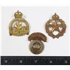 Image 1 : #581 LOT OF 3 WW2 CANADIAN CAP BADGES INCLUDING