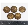 Image 1 : #587 WW2 BRITISH COMMONWEATH UNIFORM BUTTONS