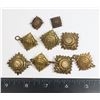 Image 1 : #595 WW2 BRITISH CANADIAN MILITARY PIP  LOT OF 9