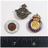 Image 1 : #597 LOT OF 3 BRITISH CANADIAN WW2 PINS INCLUDING