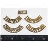 Image 1 : #610 LOT OF 5 BRITISH SHOULDER TITLES WW2   DEVON