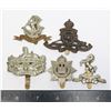 Image 1 : #618 LOT 5 WW2 BRITISH MILITARY CAP BADGES INC RA