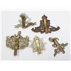 Image 2 : #618 LOT 5 WW2 BRITISH MILITARY CAP BADGES INC RA