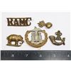 Image 1 : #619 LOT 5 WW1 WW2 BRITISH MILITARY INSIGNIA INC