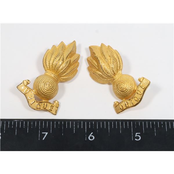 #628 OFFICERS ROYAL CANADIAN ARTILLERY COLLAR SET