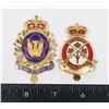 Image 1 : #643 LOT 2 CANADIAN MILITARY BADGES INFANTRY AND