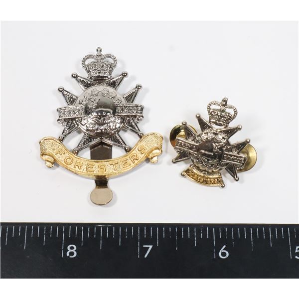 #660 GREY & SIMCOE FORESTERS CANADIAN ARMY BADGE