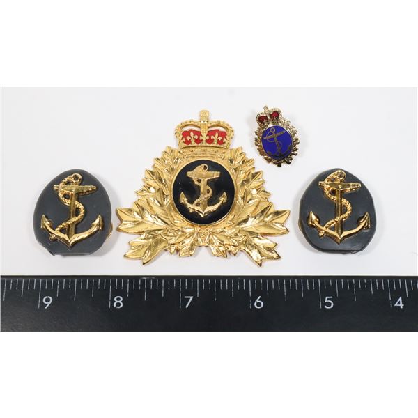 #663 NAVAL OPERATIONS BRANCH CAP BADGE W/ NAVAL