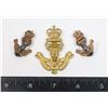 Image 1 : #665 SOUTH ALBERTA LIGHT HORSE CAP BADGE COLLARS