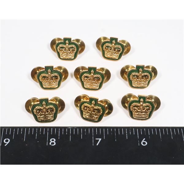 #679 LOT OF 8 CANADIAN ARMY RANK INSIGNIA   CROWN