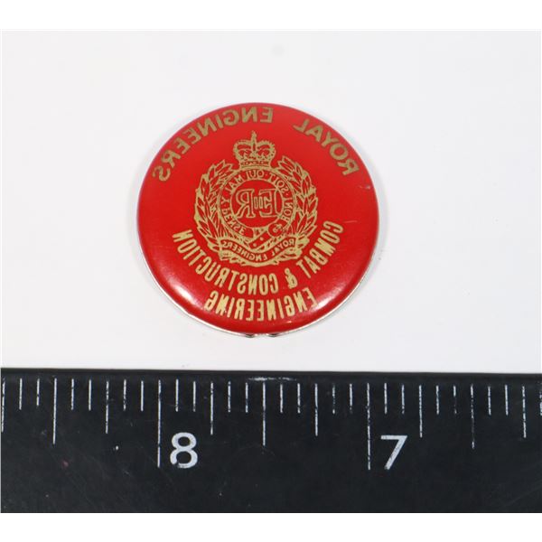 #682 BRITISH ROYAL ENGINEERS BUTTON REVERSE VIEW