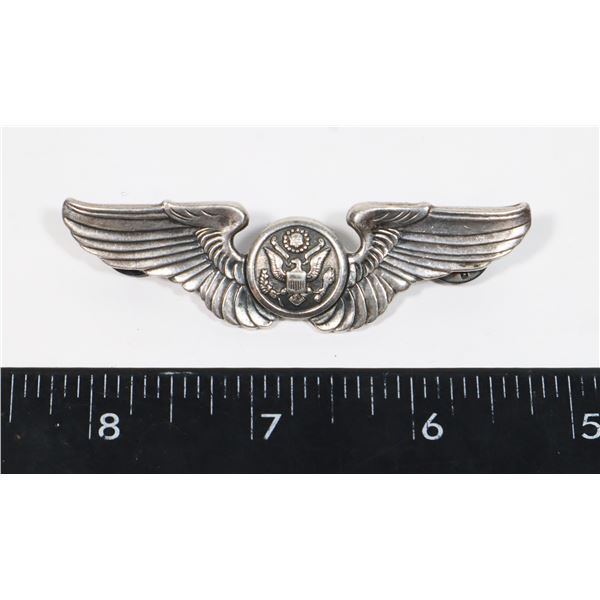 #683 WW2 USA USAF AIR CREW WINGS STERLING SILVER