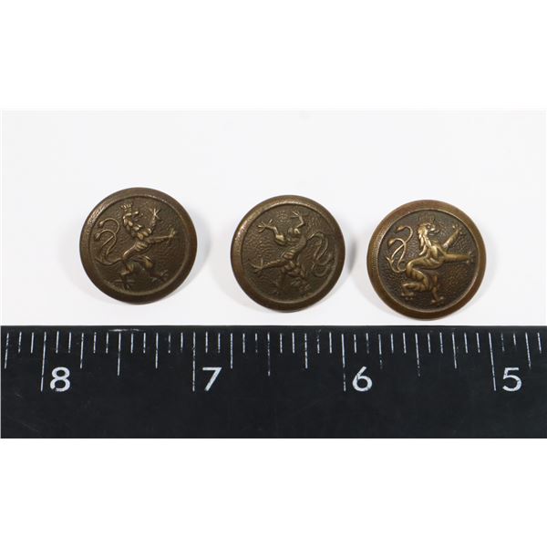 #701  3 IMPERIAL GERMAN BAVARIAN MILITARY BUTTONS