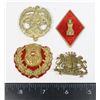 Image 1 : #710 4 ASSORTED MILITARY INSIGNIA INCLUDING ARABIC