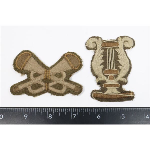 #715  WW2 BATTLE DRESS TRUMPETER MUSICIAL BADGES