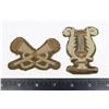 Image 1 : #715  WW2 BATTLE DRESS TRUMPETER MUSICIAL BADGES