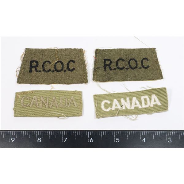 #716  WW2 KOREAN WAR CANADA BATTLE DRESS INSIGNIA