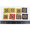 Image 1 : #724  WW2 KOREAN WAR LOT 8 MILITARY CLOTH PIPS