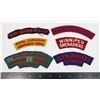 Image 1 : #736  1950'S  6 CANADIAN MILITARY SHOULDER TITLES
