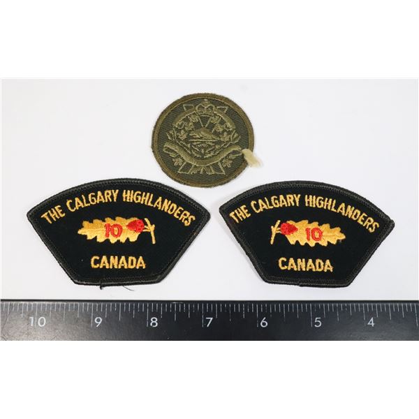 #737 CALGARY HIGHLANDERS OF CANADA SHOULDER TITLES