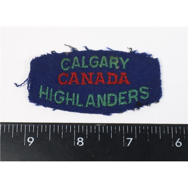 #742 1950'S CALGARY HIGHLANDERS OF CANADA BADGE