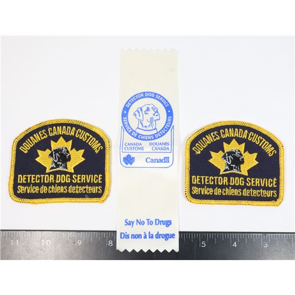 #747  CANADA CUSTOMS DETECTOR DOG SERVICE PATCHES