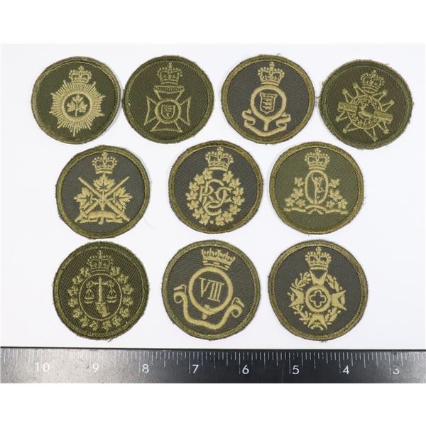 #756 CANADIAN MILITARY BADGES LOT OF 10 CHAPLAIN