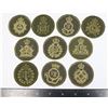 Image 1 : #756 CANADIAN MILITARY BADGES LOT OF 10 CHAPLAIN