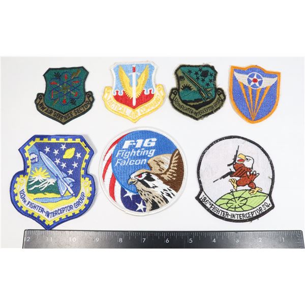 #757 UNITED STATES AIR FORCE LOT OF 7 PATCHES F-16
