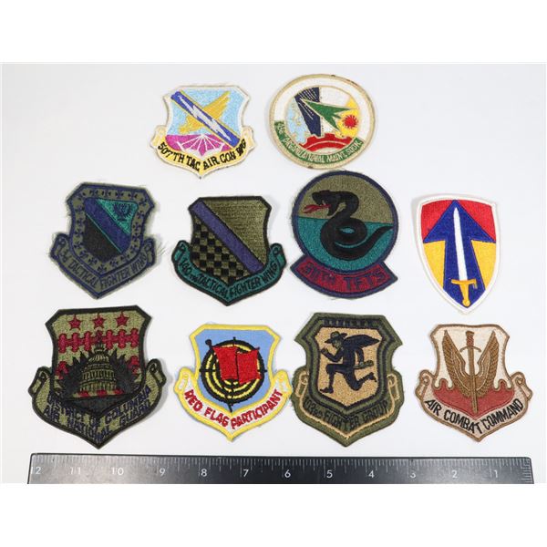 #761 UNITED STATES AIR FORCE LOT OF 10 PATCHES INC