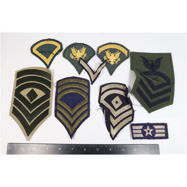 #764 LOT UNITED STATES MILITARY CHEVRON INSIGNIA