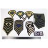 Image 1 : #764 LOT UNITED STATES MILITARY CHEVRON INSIGNIA