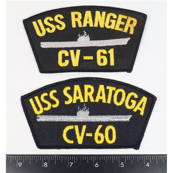 #767 LOT OF TWO UNITED STATES NAVY BADGE PATCHES