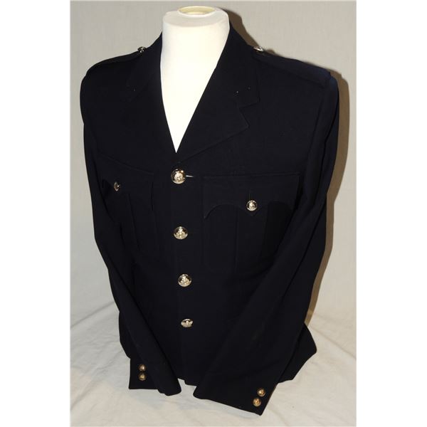 #801 VINTAGE RCMP BLUE SERGE UNIFORM JACKET QEII