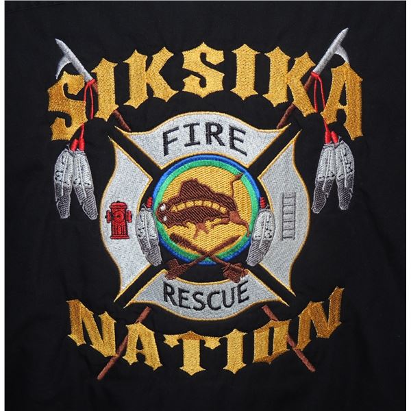 #818 RARE ABORIGINAL SIKSIKA FIRE RESCUE JACKET