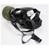 Image 4 : #832 VINTAGE RUBBER GERMAN GAS MASK WITH FILTER