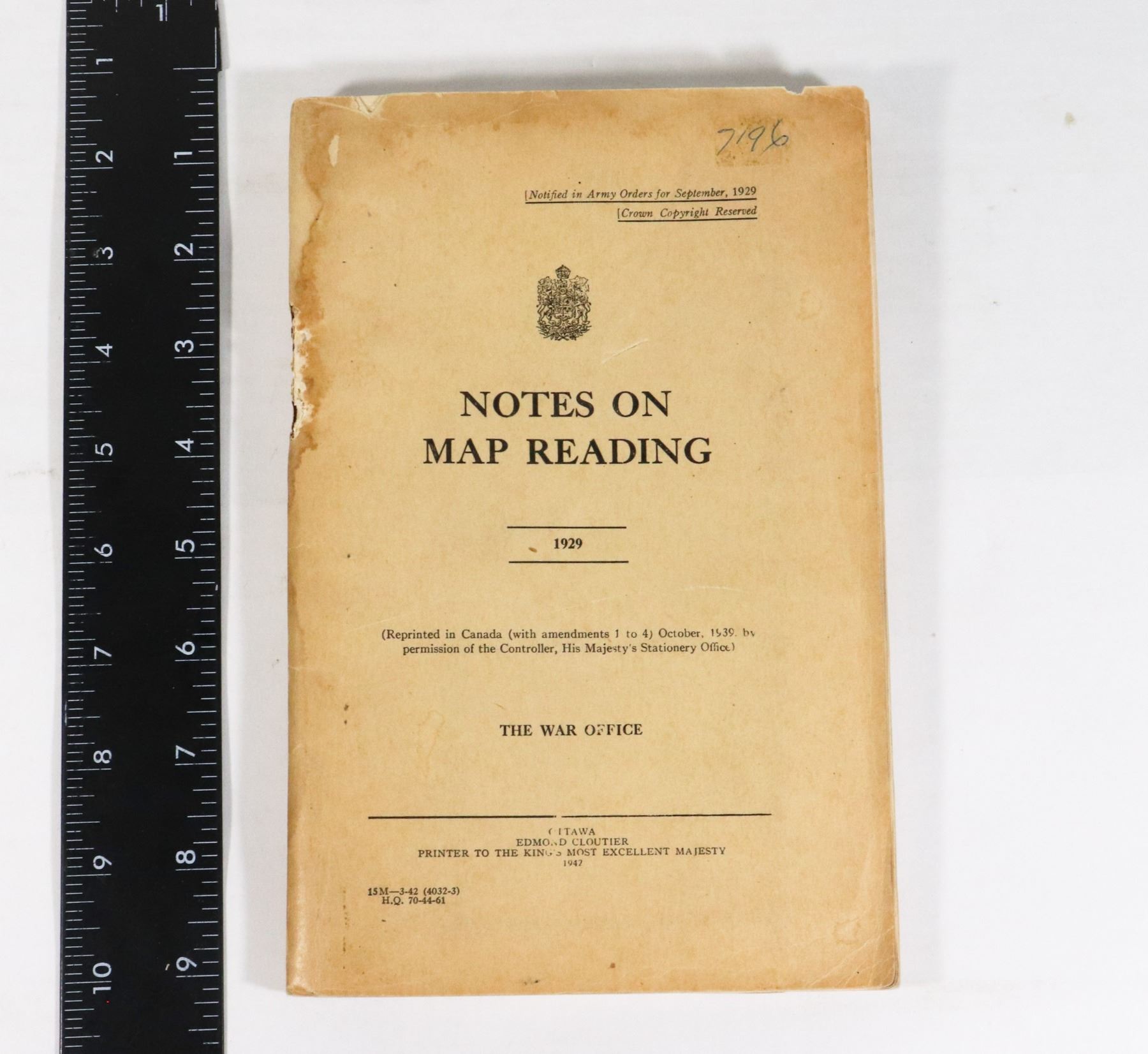 Militarynotes #929 WW2 BRITISH MILITARY NOTES ON MAP READING