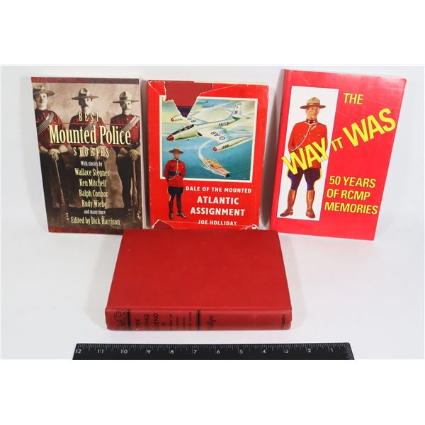 #943 LOT OF 4 RCMP BOOKS DALE OF THE MOUNTED