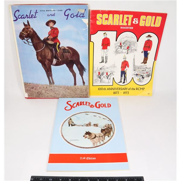 #944 RCMP MAGAZINE SCARLET & GOLD LOT OF 3 INC