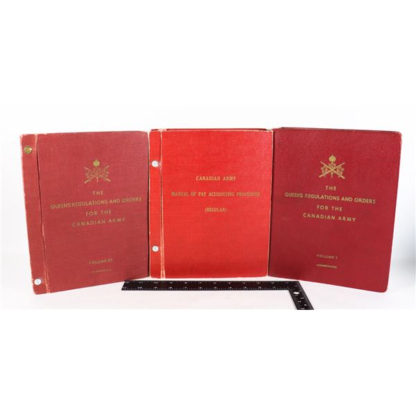 #945 LOT OF 3 CANADIAN ARMY MANUALS COLD WAR