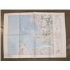Image 1 : #954 WW2 CENTRAL EUROPE MAP CUXHAVEN 34.5X25.5